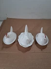 New ListingThree (3) Indiana Glass Vintage White/Milk Hen On a Nest Covered Candy Dish