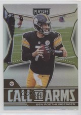 2021 Panini Playoff Call to Arms Silver Prizm Ben Roethlisberger #CA-BRO 0b3