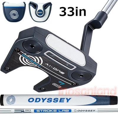 Odyssey Ai-ONE #7 DB Mallet Putter 33in STROKE LAB 90 Stahl Schaft Double Bend - Bild 1 von 4