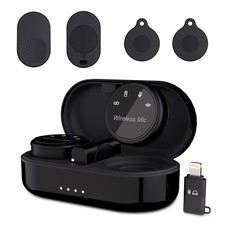 Wireless Lavalier Microphone for iPhone, iPad and Android Lightning/USB , Mi...