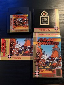 Road Runner Tengen Nintendo NES 1989 Video Game with Box and Manual