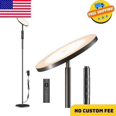 Super Bright Floor Lamp for Living Room, Stepless Dimmable LED Standing Lamp