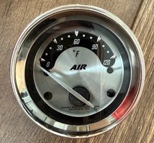 Harley Davidson Spun Aluminum Air Temperature Gauge
