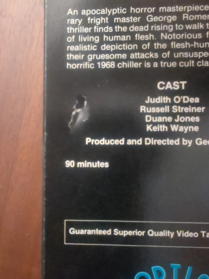 Night of the Living Dead (VHS, 1984) Horror Good Times Release - Image 3 of 4