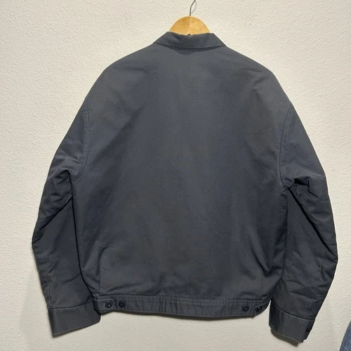 Vintage Work Wear Corporation Jacket Men's Large Gray Boxy Bomber 70s lined Zip image 9