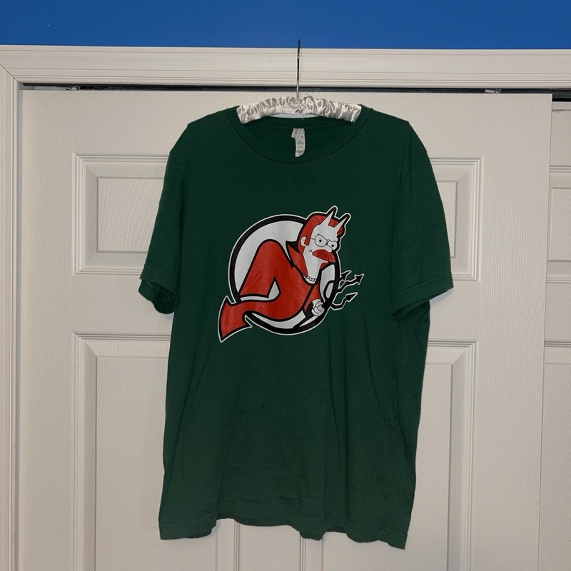 New Jersey Devils x The Simpsons graphic tee