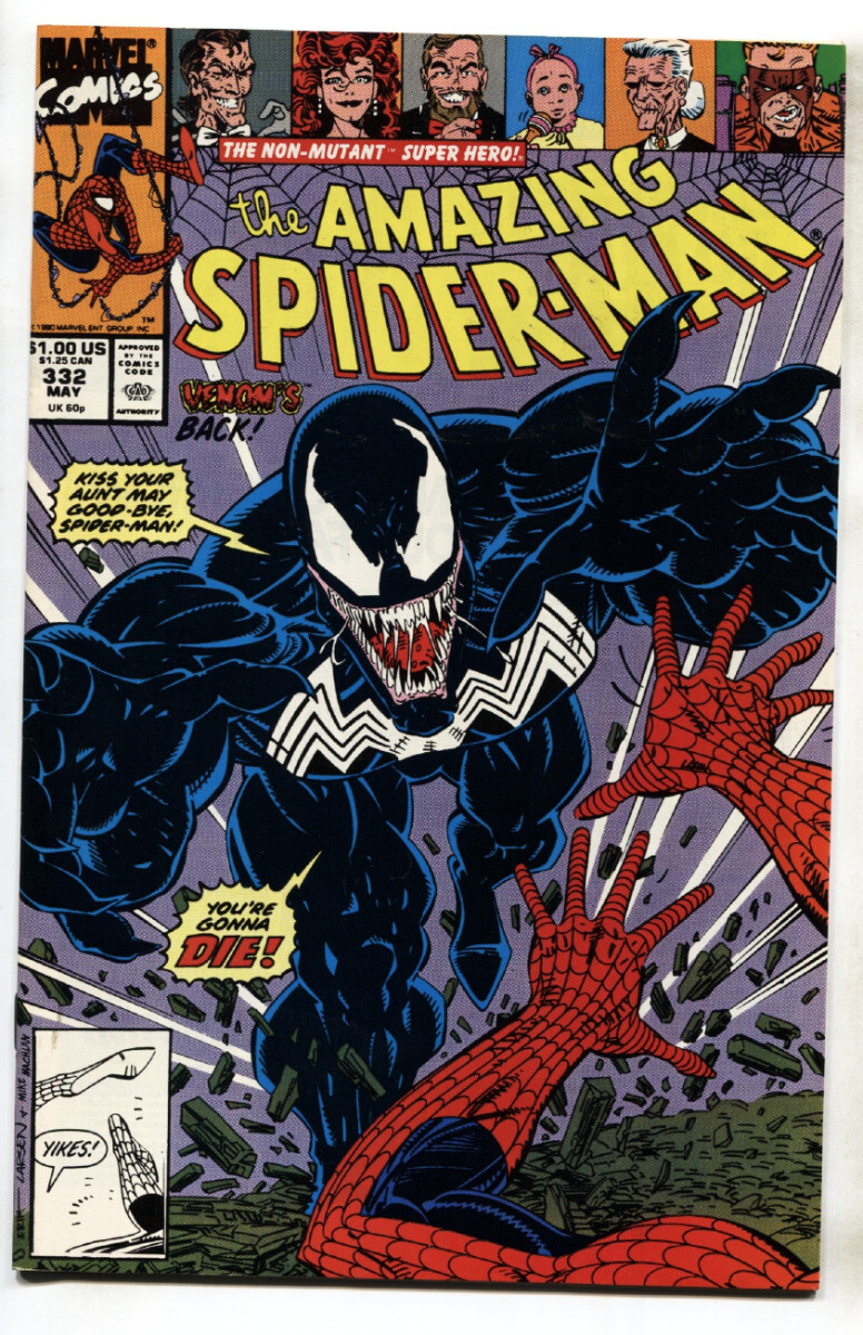 AMAZING SPIDER-MAN #332--1990--MARVEL COMICS-- Venom! | eBay