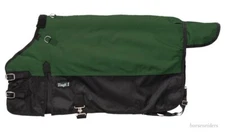 Miniature Horse Winter Turnout Blanket - 600D - Hunter Green Sizes 36" to 50"