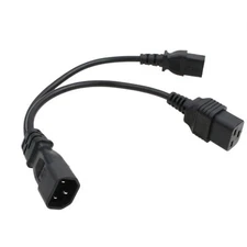 UPS PDU Power Cord Y Splitter Extension Cable IEC320 C14 Male to C19 C13 for ...