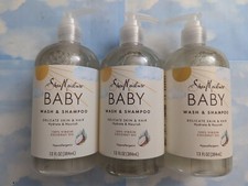 LOT 3 SHEA MOISTURE BABY WASH  SHAMPOO 100 VIRGIN COCONUT OIL 13 FL OZ