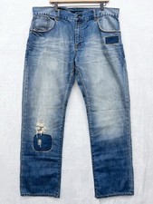 Vintage SAMPLE Rocawear Jeans Mens 38X34 Blue Baggy Y2K Hip Hop