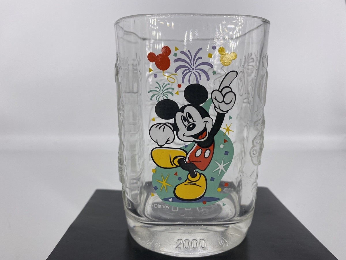 Mickey Mouse Magic Kingdom Walt Disney World Glass Cup 2000