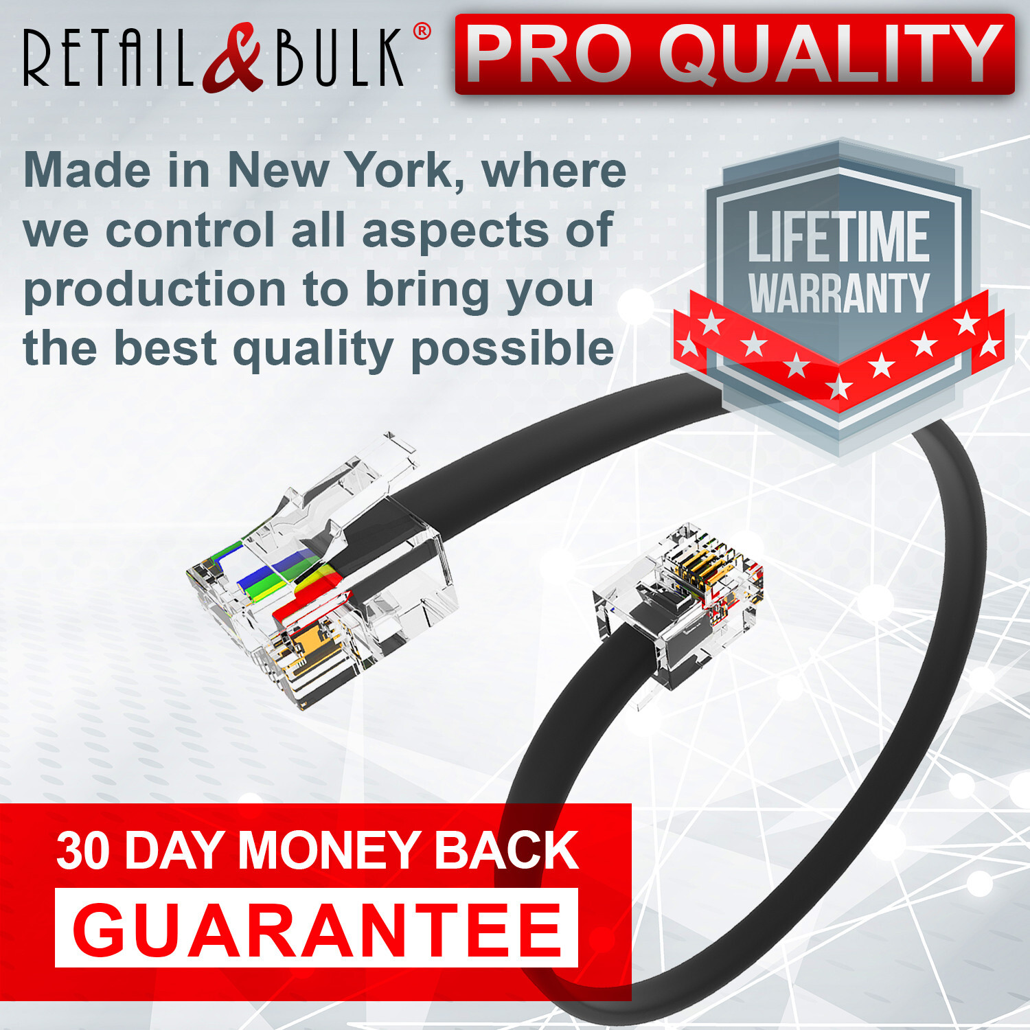 6 Inch Short Telephone Cable RJ11 (6P4C) Phone Line Cord, Black eBay