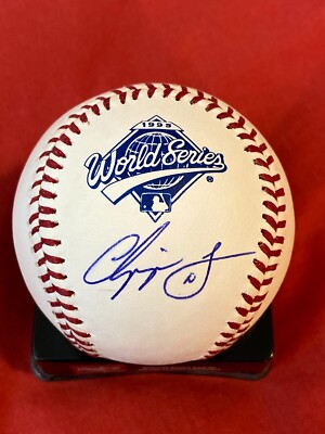 CHIPPER JONES AUTOGRAPHED SIGNED 1995 WORLD SERIES BASEBALL