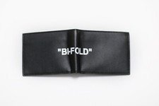 Off White BiFold Wallet Black w/box