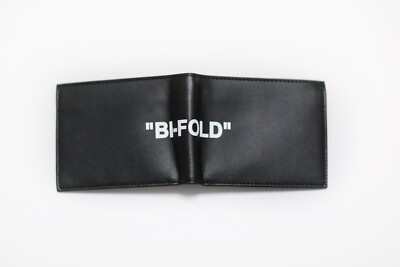 Off White BiFold Wallet Black w/box | eBay