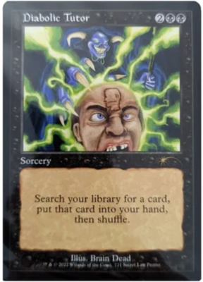 1x] Diabolic Tutor (721) - Secret Lair Brain Dead Promo Near Mint 