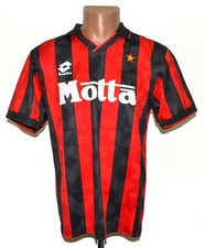 AC MILANO ITALIA 1993/1994 HOME MAGLIA CALCIO LOTTO TAGLIA M ADULTO