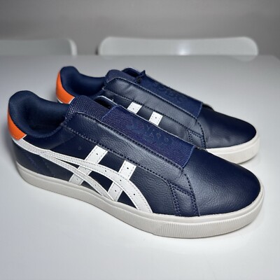 Mens ASICS Classic CT Slip On Navy Blue Sneakers Size US 7 #36475