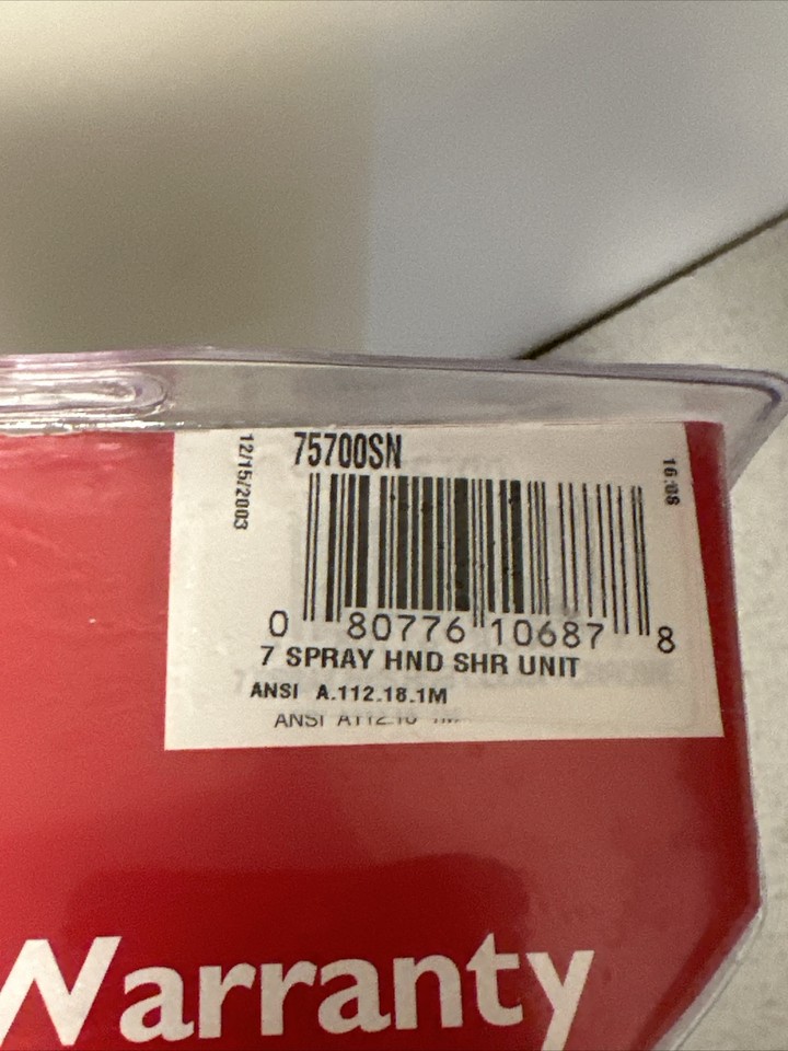 Delta 75700SN Satin Nickel 7 Spray Hand Held Shower Head 75700 eBay