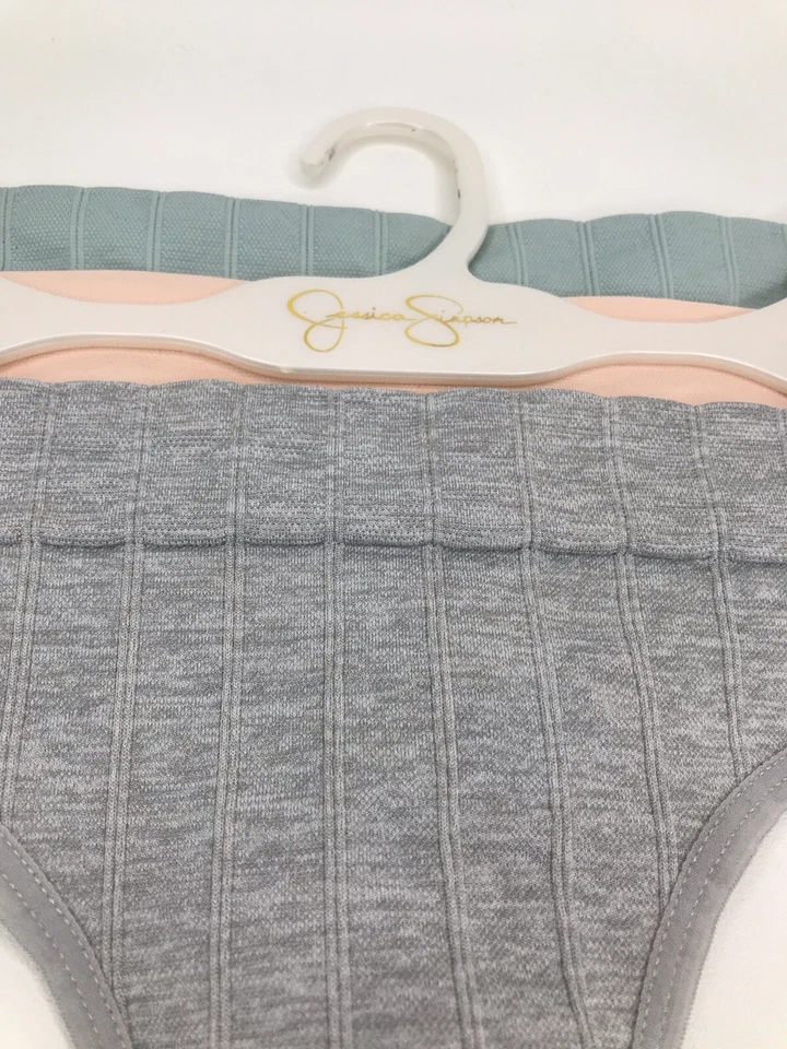 Jessica Simpson SZ S 3 Pack Seamless Thong Grey/Mint/Peach Colors Underwear NWT - Image 2 of 4