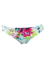 Bar Iii White Multi Tropical Cheeky Hipster Bikini Bottom S