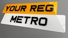 3D Premium Gel Metro Font Digits on Front AND Rear Show Plates - Assembled