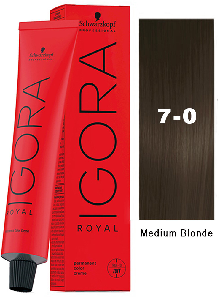 Schwarzkopf Igora Royal Hair Color 7-0 Medium Blonde
