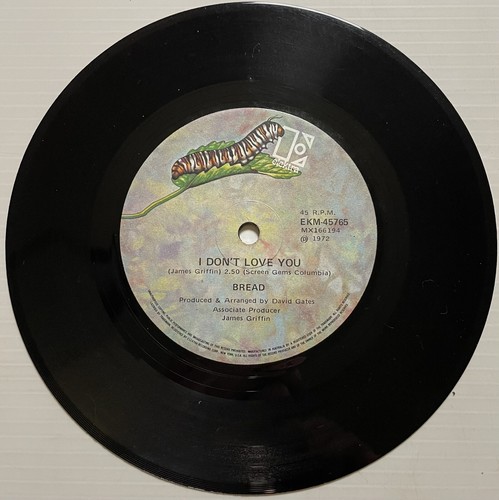 Bread Everything I Own Vinyl Record 7” 45 RPM EKM-45765 Elektra 1972 - Picture 17 of 24
