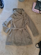 Gerard Darel Coat 42 Uk12-14 Lana Wool And Angora Blend Camel Colour Belted