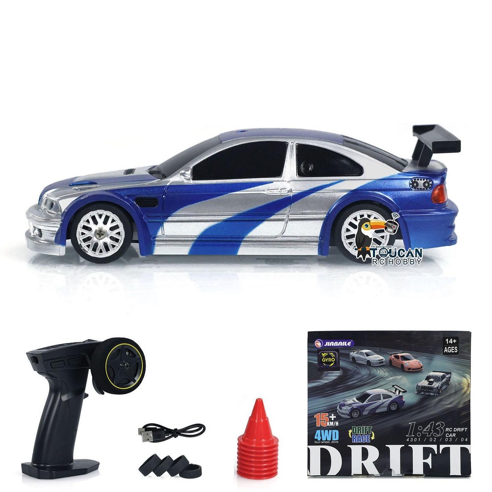 RTR RC Race Car Gyro 4×4 Fully Proportional Control Speed Mini Car Model 1/43