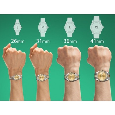 rolex lady datejust 26 vs 28