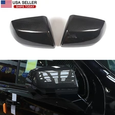 Carbon Exterior Side Rear View Mirror Cover Trim For Cadillac Escalade 2021-2025