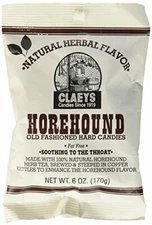Claeys Old Fashioned Hard Candy, Horehound, 6 Ounce [12-Bags]