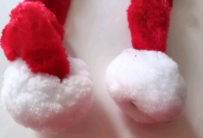 Lof of 4 Christmas Plush Scarf with Jingle Bells Pom Poms  display picture 1