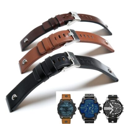 22 24 26 28 30 mm Aftermarket Rindsleder Uhrenarmband passend für Diesel TheD...