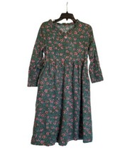 XIXI Floral Femenine Japanese Style Modest Green Dress Size M (Estimated)