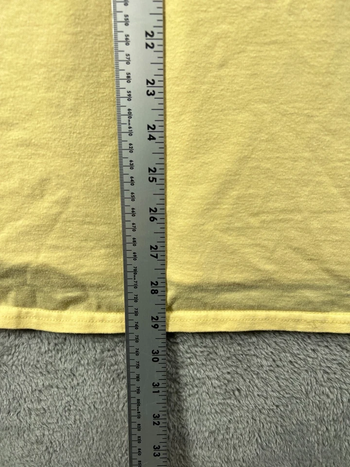 Magellan T Shirt Mens 2XL Yellow Crew Fish Graphic Pocket Short Sleeve Cotton - Image 3 of 4