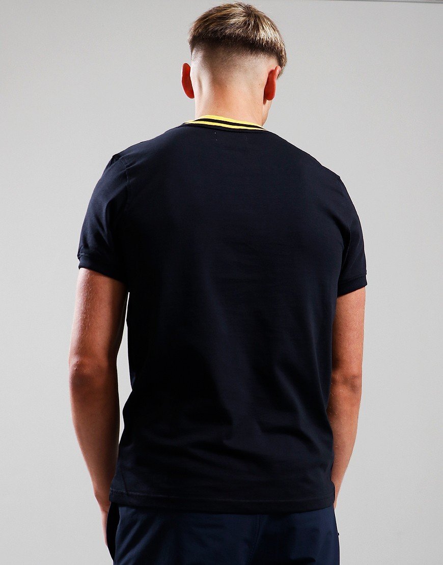 FILA T shirt Sergio Tacchini uomo girocollo manica corta tennis rainer nero oro