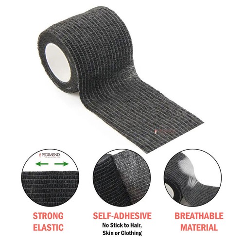 PEDIMEND™ Cohesive Elastic Bandage Self Adhesive Wrist Ankle Gauze Tape 1PC Wrap - Picture 4 of 13