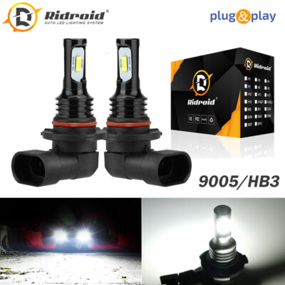 RIDROID 9145 9140 H10 LED Fog Lights Bulbs for Ford F150 2004-2021 Super Bright