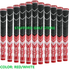 Golf Pride MCC Plus 4 Teams Grips Set Standard/Midsize Red/White .60R 52g,66g