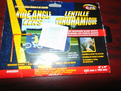 Wide Angle Lens 20/20 Eliminates Rearview Blind Spots 8x6