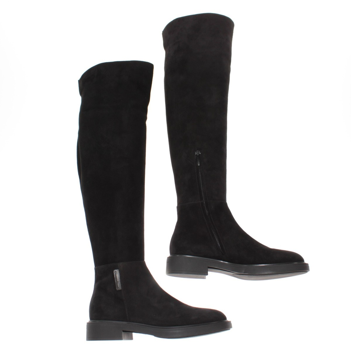 Bottes Gianvito Rossi Lexington En Daim Noir - Pointure 40 (US 10) - Neuves Avec étiquettes
