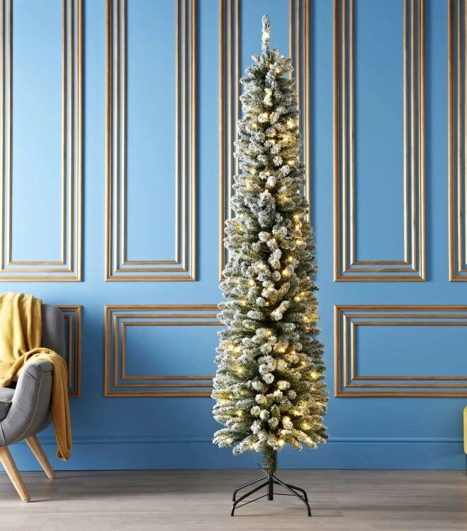 Tall skinny christmas sale trees