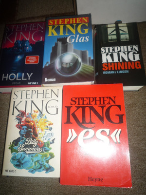 5 x STEPHEN KING  ES IT SHINING GLAS Billy Summers Holly Horror Roman Buch