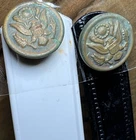 Vtg US Military Dress Uniform Straps And Buttons For Hat Vietnam War White Black