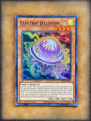 Yugioh Electric Jellyfish LED9-EN019 Super Rare 1st Ed NM