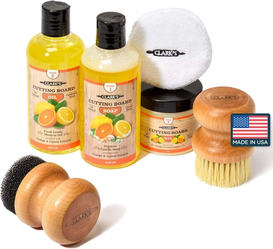 Food Safe Cutting Board Care Set - Restore Beauty with Oil and Wax Kit - Image 3 of 4