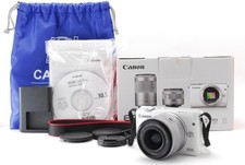  NEAR MINT in Box Canon EOS M10 Digital Camera White 15-45mm Lens JAPAN TOKYO